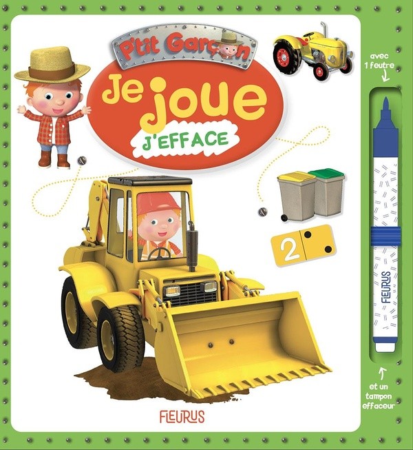 [FS87370] Je joue, j'efface - P'tit garçon (tractopelle)