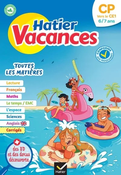 [8293791] Cahier de vacances 2026 - Hatier vacances - Du CP vers le CE1 6/7 ans
