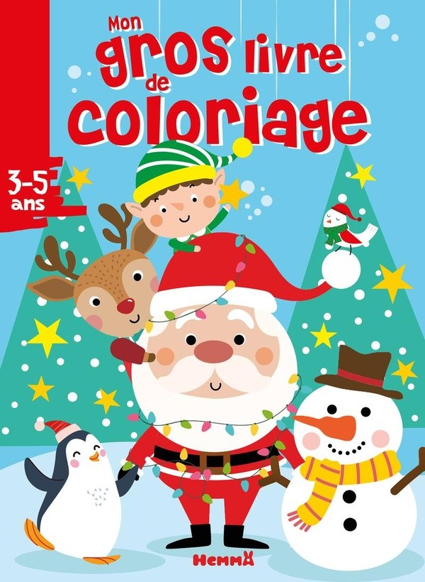 [998591] MON GROS LIVRE DE COLORIAGE (PERE NOEL, LUTIN ET LEURS AMIS)