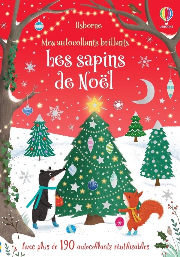 [976799] LES SAPINS DE NOEL - MES AUTOCOLLANTS BRILLANTS - DES 3 ANS