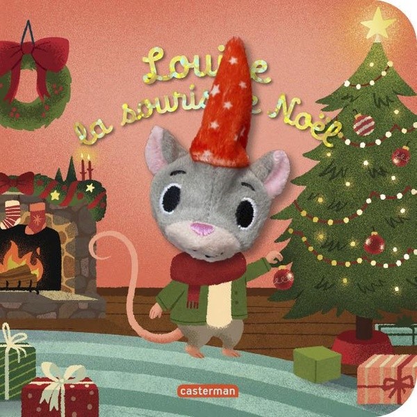 [C29108] LES BEBETES - LOUISE LA SOURIS DE NOEL - LIVRE MARIONNETTE POUR BEBE - DES 3 MOIS
