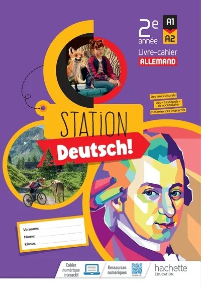 [1214953] Station Deutsch! Allemand 2e année - Livre-cahier élève - Ed. 2024